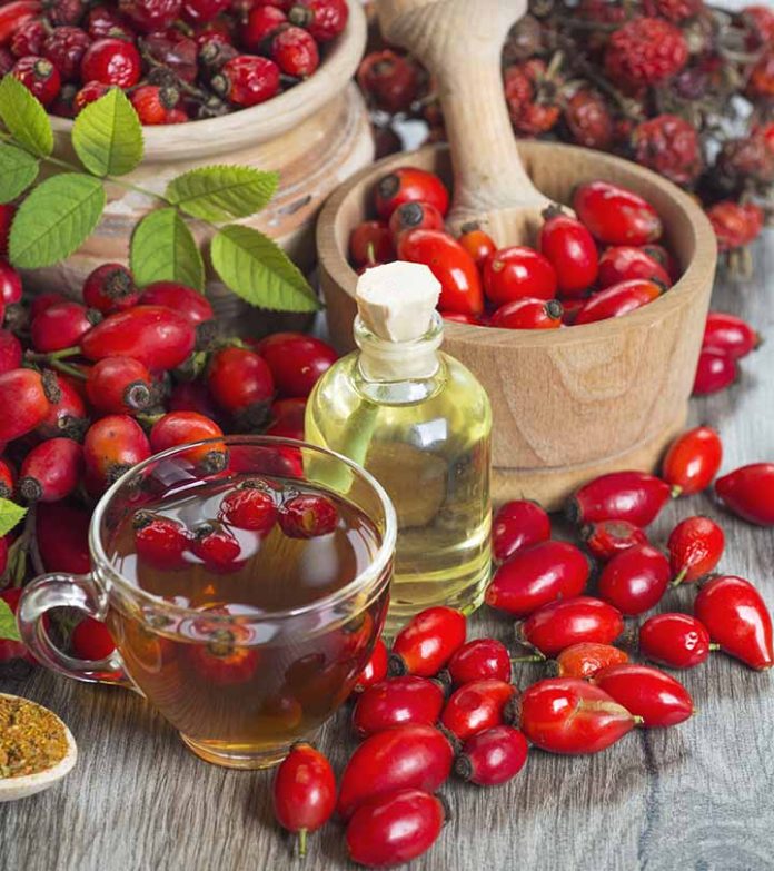 Health benefits of rosehip oil