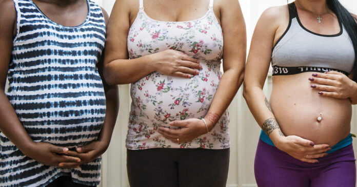 Pregnant women in a class Childbearing Age