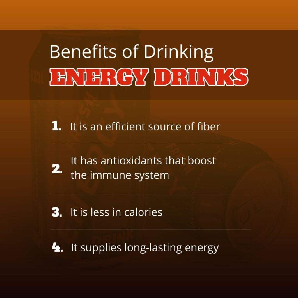 Health benefits of energy drink
