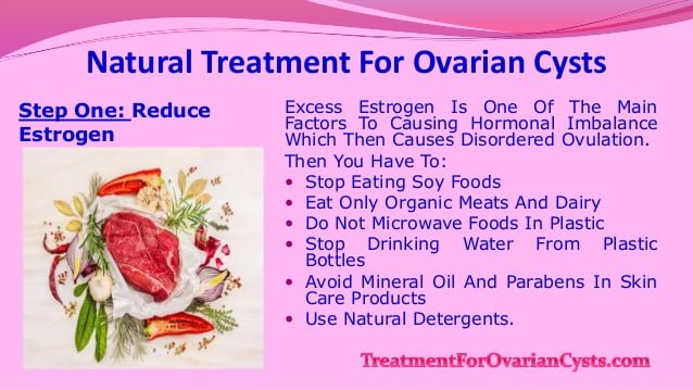 ovarian cysts treatment home remedy