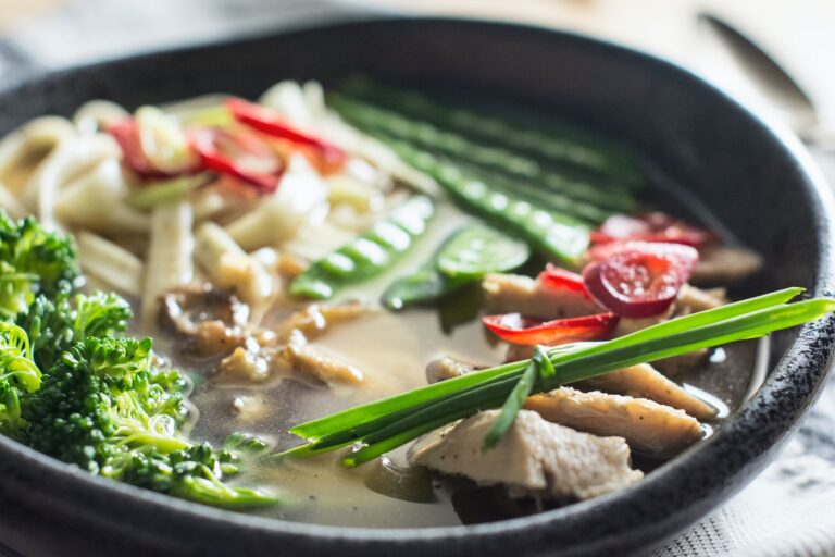 Chicken bone broth Photo by Stacey Doyle CC0 on Unsplash