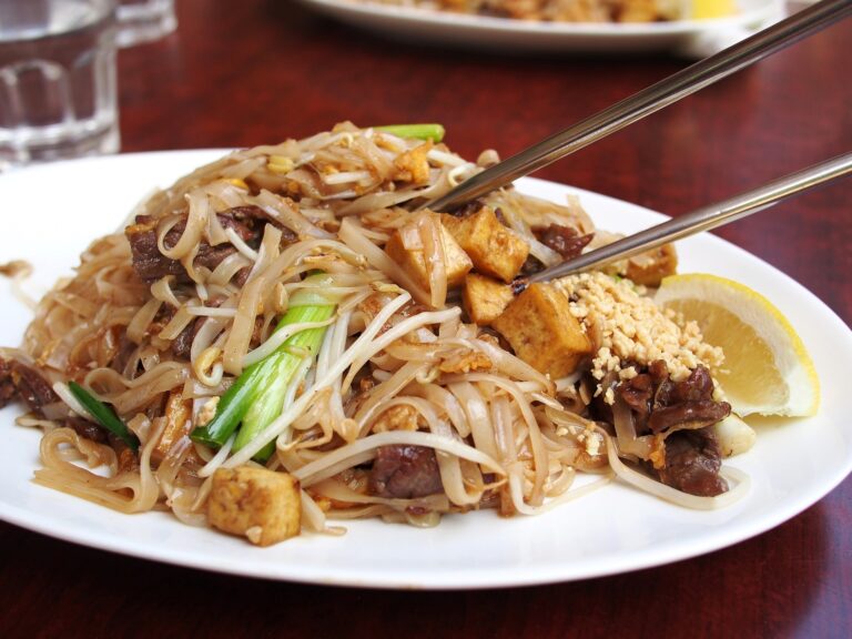 Chicken curry shirataki noodles Photo by cattalin CC0 on Pixabay